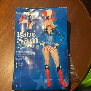 Babe Sam Patriotic Costume - Blue, Red, White